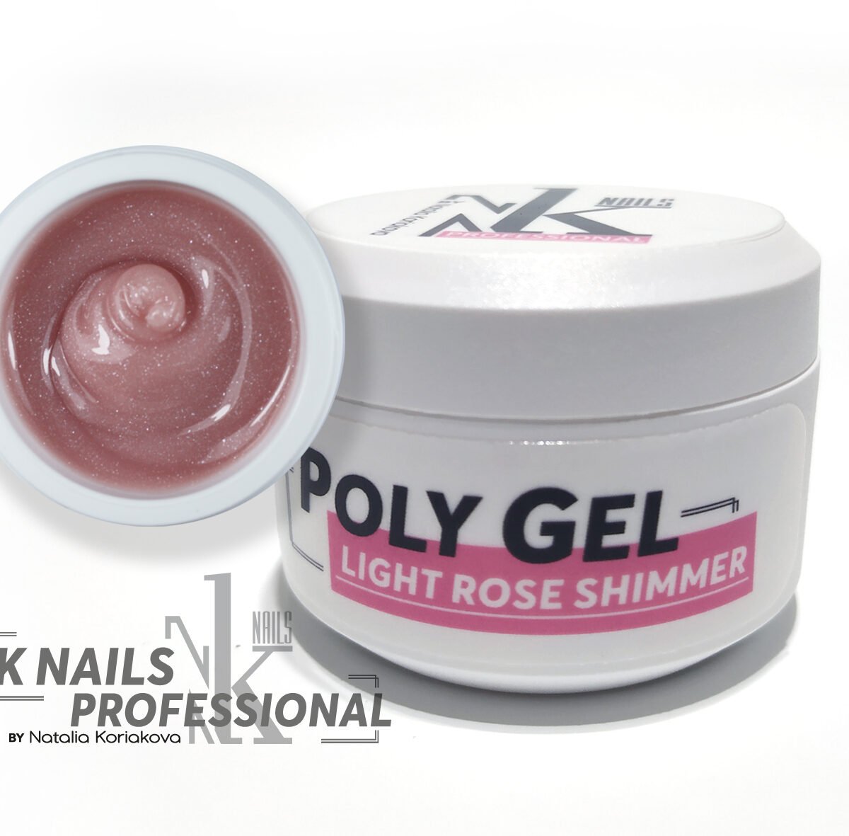 Poly Gel - Ligth Rose Shimmer